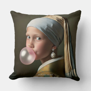 Fantasy Cute Pink Bubble Gum Cushion