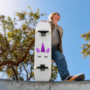 Fantasy Cute Pink Unicorn Skateboard