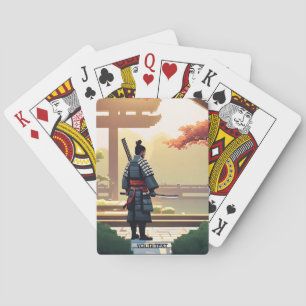 Fantasy Cute Pixel Art Samurai Playing Cards
