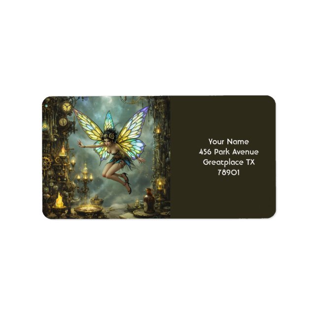 Fantasy Cute Pixie Butterfly Wings Label (Front)