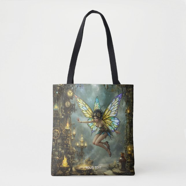 Fantasy Cute Pixie Butterfly Wings Tote Bag (Front)