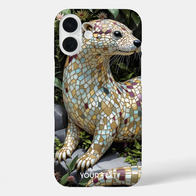 Fantasy Cute Playful Otter Sculpture Case-Mate iPhone Case (Back)