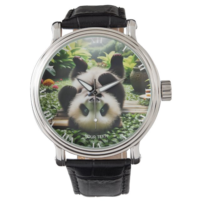 Fantasy Cute Playful Panda Baby Watch (Front)