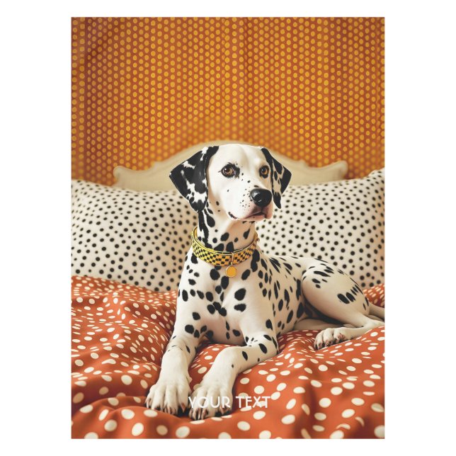 Fantasy Cute Polka Dog Dot Tablecloth (Front)