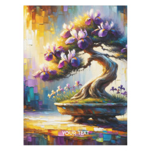 Fantasy Cute Purple Mini Tree Tablecloth