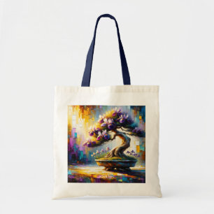Fantasy Cute Purple Mini Tree Tote Bag