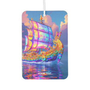Fantasy Cute Rainbow Colours Ship Car Air Freshener