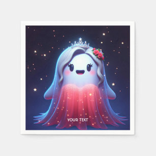 Fantasy Cute Red Dress Promo Napkin
