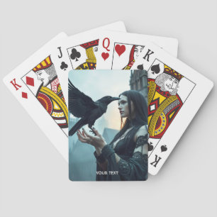 Fantasy Cute Renaissance Gothic Woman Playing Cards