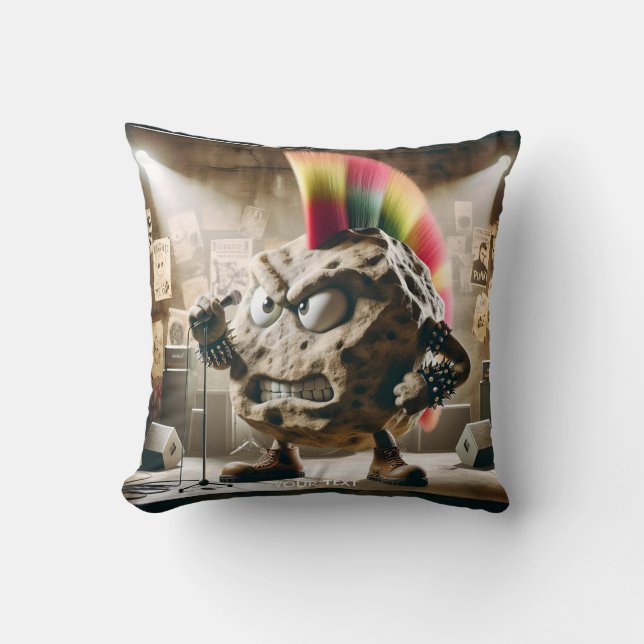 Fantasy Cute Rock Punk Singer Cushion (Front)