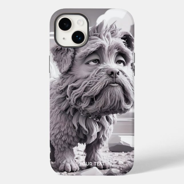 Fantasy Cute Sad Looking Dog Case-Mate iPhone Case (Back)
