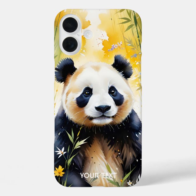 Fantasy Cute Sad Panda Forest Case-Mate iPhone Case (Back)