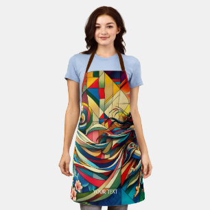 Fantasy Cute Sakura Modern Girl Apron