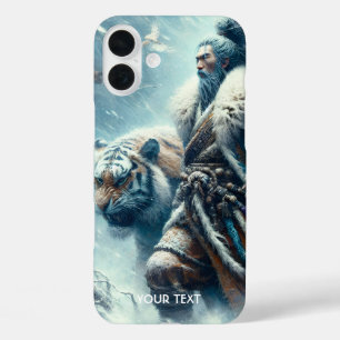 Fantasy Cute Samurai Winter Tigers iPhone 16 Plus Case