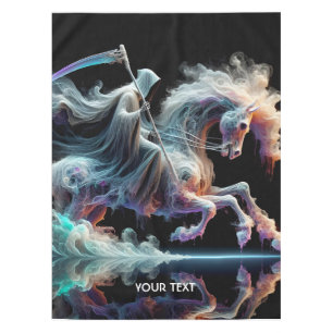 Fantasy Cute Scythe Horse Reflection Tablecloth