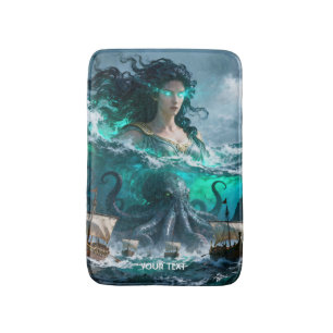 Fantasy Cute Sea Ancient Creature Bath Mat