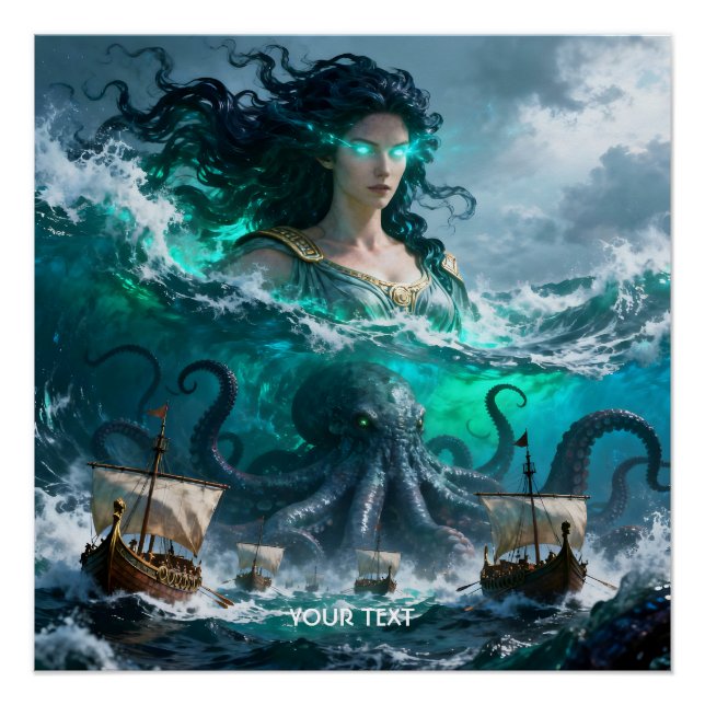 Fantasy Cute Sea Ancient Creature Poster (Front)