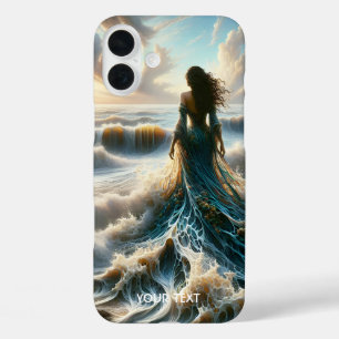 Fantasy Cute  Sea  Wave  Girl iPhone 16 Plus Case