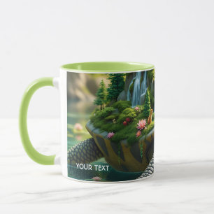 Fantasy Cute Serene Turtle Shell Mug