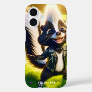 Fantasy Cute Skunk Punk Style iPhone 16 Case