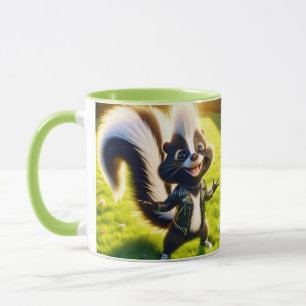 Fantasy Cute Skunk Punk Style Mug
