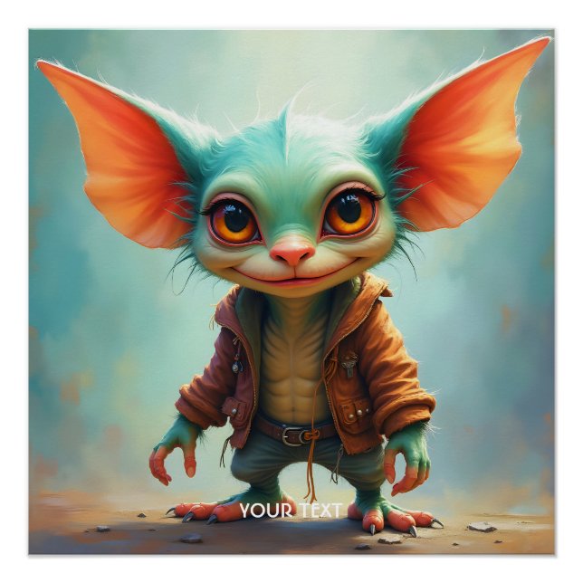 Fantasy Cute  Small Adorable Creature Poster (Front)