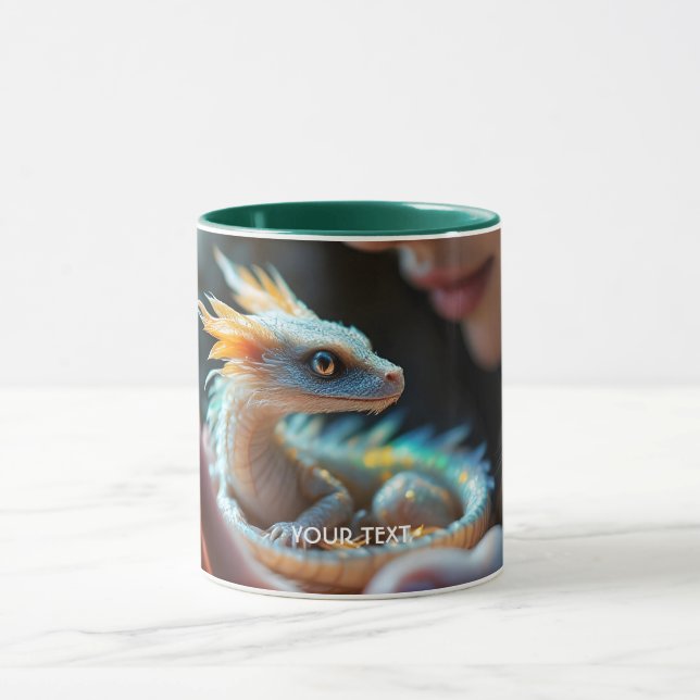 Fantasy Cute Small Baby Dragon Mug (Center)