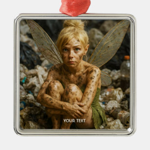 Fantasy Cute Small Dirty Creature Metal Ornament