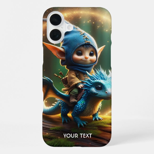 Fantasy Cute Small Flying Creature iPhone Case (Back)