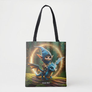 Fantasy Cute Small Flying Creature Tote Bag
