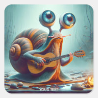 Fantasy Cute Snail Eyes Guitar