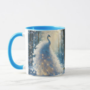 Fantasy Cute Snow White Peacock Mug