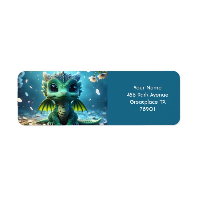 Fantasy Cute Soccer Ball Sock Return Address Label (Front)