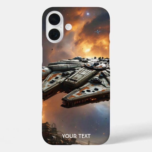 Fantasy Cute Spaceship Space Planet Case-Mate iPhone Case (Back)