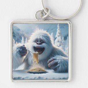 Fantasy Cute Spaghetti Yeti Snow Key Ring
