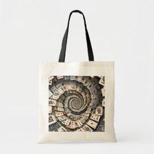Fantasy Cute Spiral Cards Staircase Tote Bag