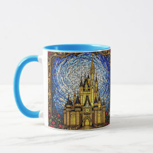 Fantasy Cute Stained Glass Castle Mug