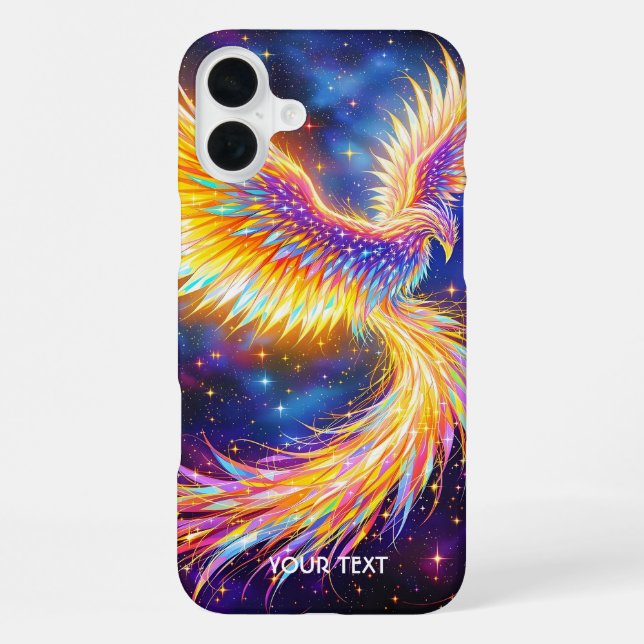Fantasy Cute Starlight Phoenix Space iPhone Case (Back)