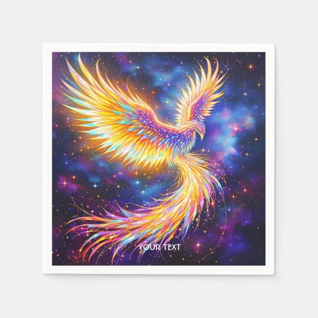 Fantasy Cute Starlight Phoenix Space Napkin (Front)