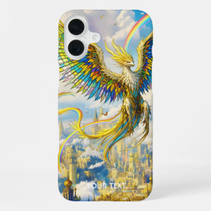 Fantasy Cute Steampunk Griffin City iPhone 16 Plus Case