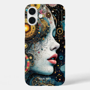 Fantasy Cute Steampunk Mechanic Girl iPhone 16 Plus Case