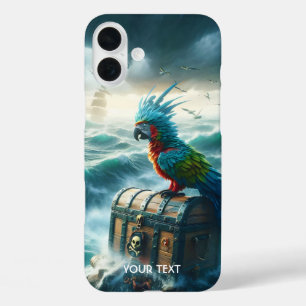 Fantasy Cute Storm Sea Pirates iPhone 16 Plus Case