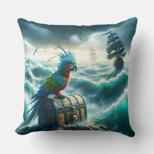 Fantasy Cute Storm Sea Pirates Cushion