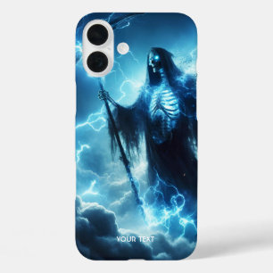 Fantasy Cute Stormy Clouds Lighting iPhone 16 Plus Case