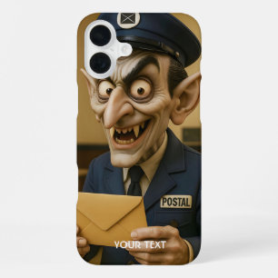 Fantasy Cute  Strange Postal Worker iPhone 16 Plus Case