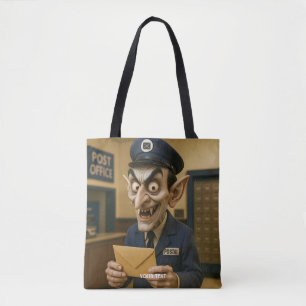 Fantasy Cute  Strange Postal Worker Tote Bag