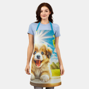 Fantasy Cute Sun Baby Dog Apron