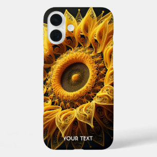 Fantasy Cute Sunflower Yarn Strings iPhone 16 Plus Case