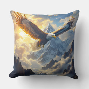 Fantasy Cute Sunset Eagle Mountains Cushion