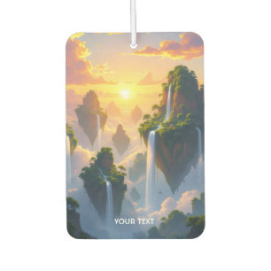 Fantasy Cute Sunset Islands Waterfalls Car Air Freshener